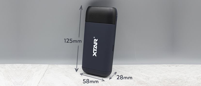 Xtar PB2S Dimensioni