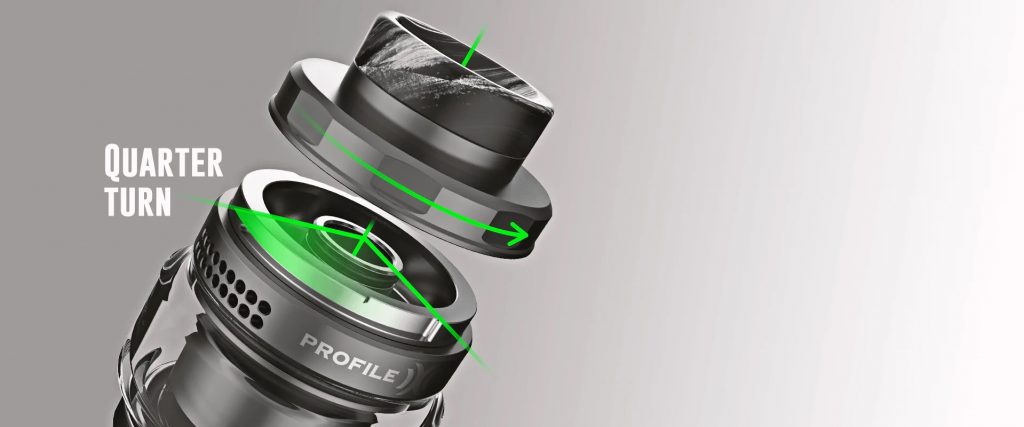 Wotofo Profile X RTA Design a un quarto di giro