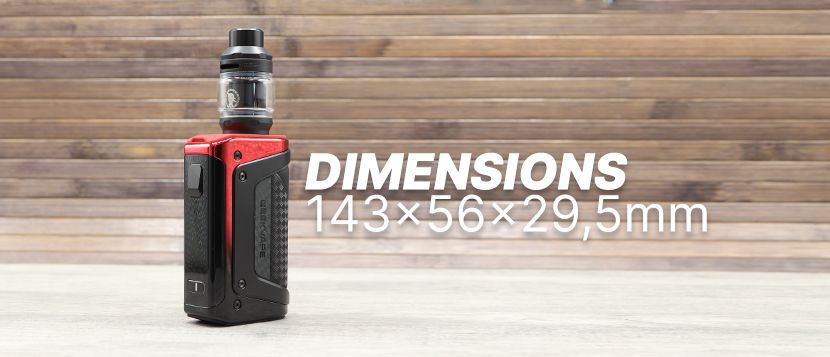 kit aegis legend 5 dimensioni