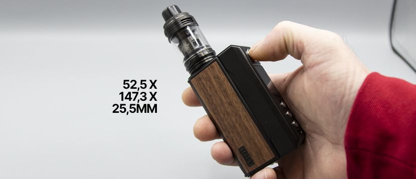 Voopoo Drag 4 Starter Kit con Uforce-L dimensioni