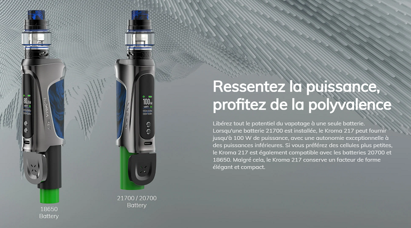 Innokin Kroma 217 Z Force Box Mod 100W batteria