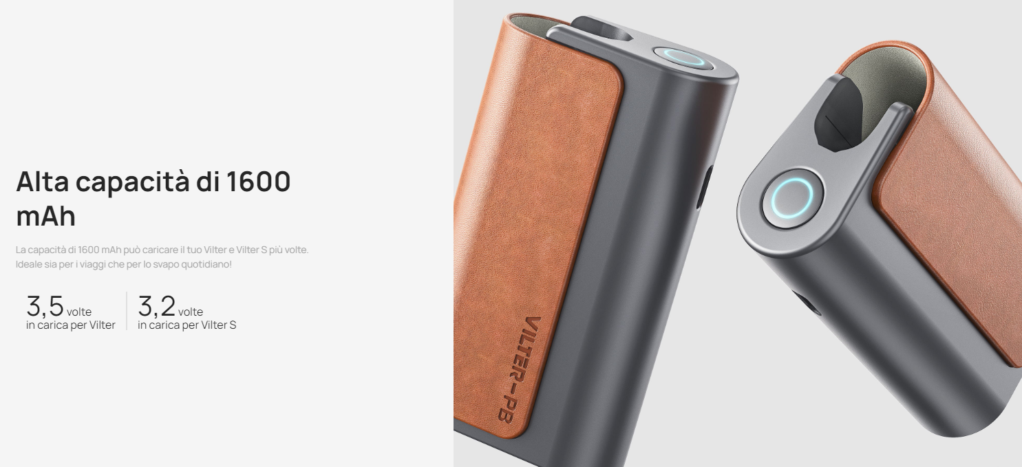 Power Bank Vilter PB 1600mAh Aspire ricarica