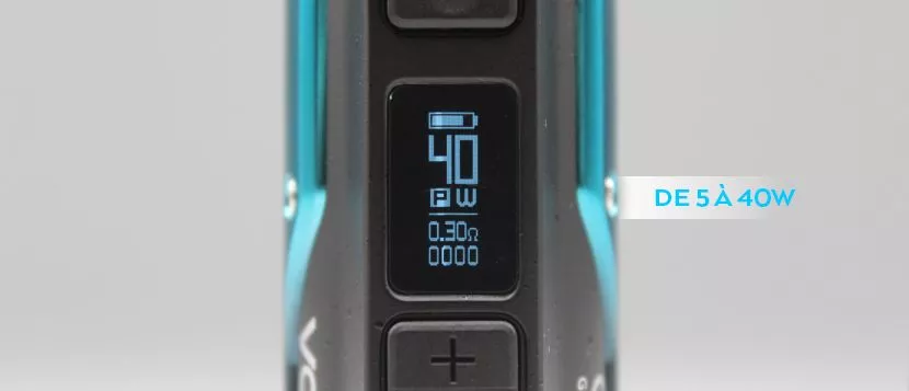 voopoo argus 40w display