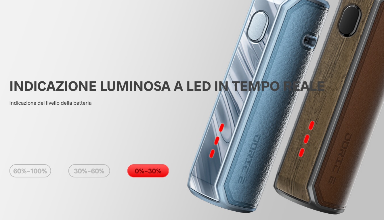 Voopoo Doric E Pod Kit 1500mah batteria