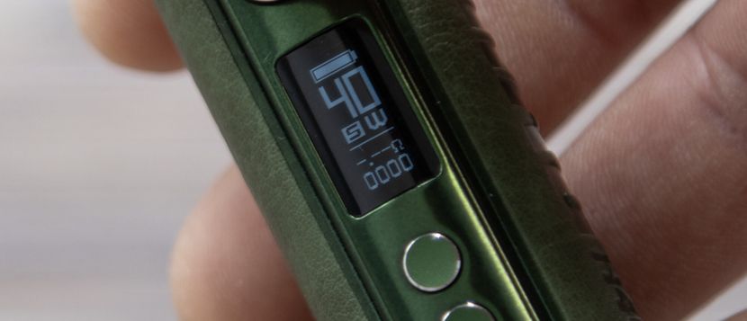 Drag H40 Voopoo Pod Mod 1500mAh display