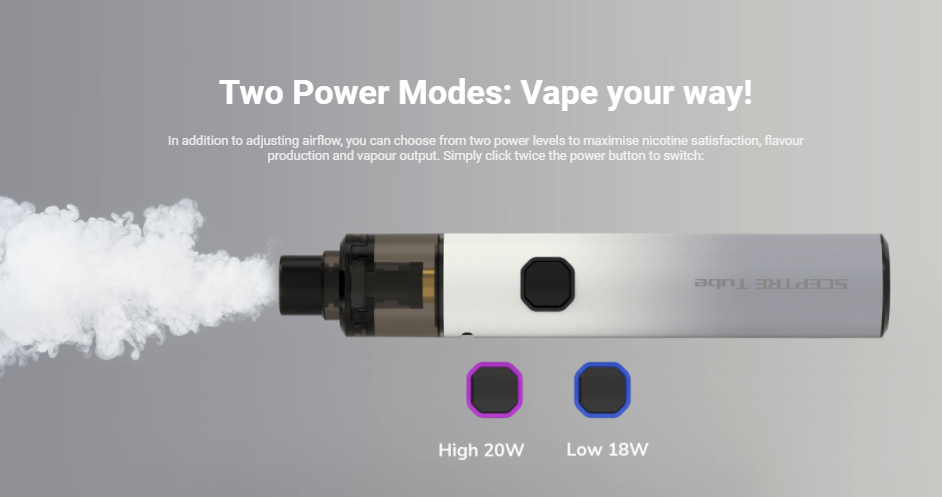 Innokin Sceptre Tube Pod Kit potenza