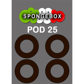 Anello SpongeBox Pod 25mm Nero 4 pezzi