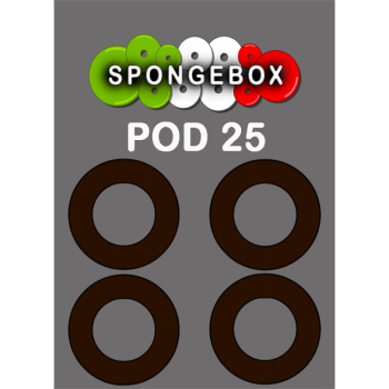 Anello SpongeBox Pod 25mm Nero 4 pezzi Volari.it