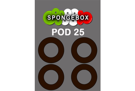 Anello SpongeBox Pod 25mm Nero 4 pezzi Volari.it