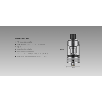 Aspire Nautilus 3 22mm Tank 3ml Volari.it