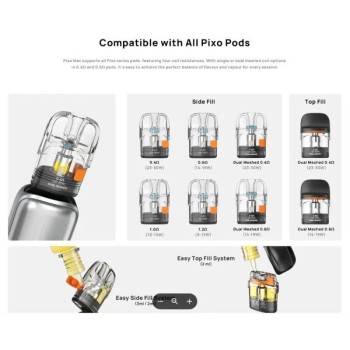 Aspire Pixo Max Pod Mod Kit 2600mAh Volari.it