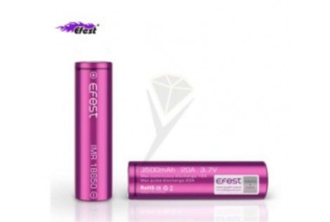 Batteria Efest Purple IMR 18650 20A 3.7v 3500mah flat Volari.it