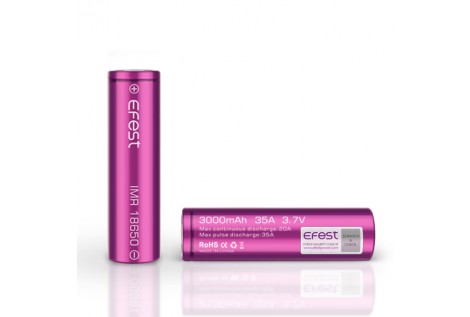 Batteria Efest Purple IMR 18650 35A 3.7v 3000mah flat Volari.it