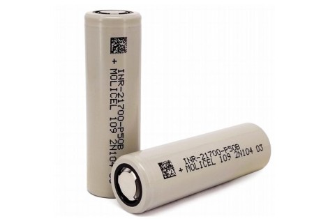 Batteria Molicel 21700 P50B 5000 mah 50A 3,6V Polo Piatto Volari.it
