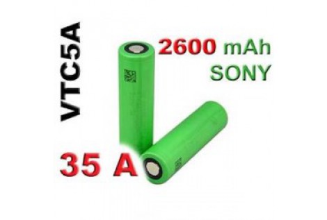 Batteria Sony 18650 VTC5A  35A 3.7v 2600mah senza pin  Volari.it
