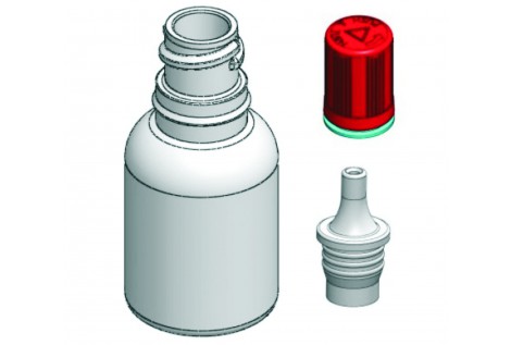 Boccetta vuota 20ml con dropper e tappo childproof Volari.it