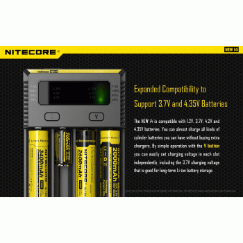 Caricabatterie Nitecore Intellicharger NEW i4