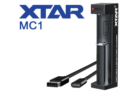 Caricabatterie Xtar MC1 USB-C 18650/21700 Volari.it