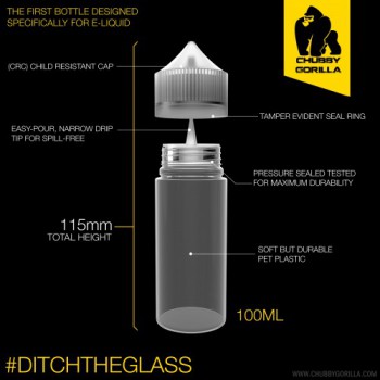 Chubby Gorilla V3 Unicorn 120ML in plastica Volari.it