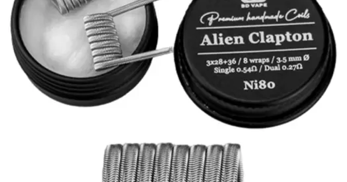 BD Vape Alien Clapton Ni80 0.54 Handmade - Coil Premium RDL