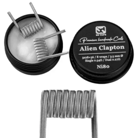 Coil Pronte BD Vape Alien Clapton Ni80 0.54Ω Handmade 2pcs