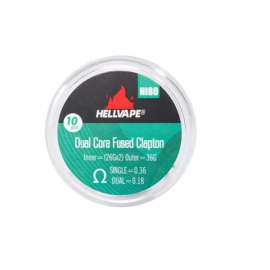 Coil Pronte Hellvape Ni80 Dual Core Fused Clapton Coils Pre-Built 10pcs