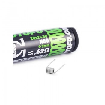 Coil Pronte Wotofo Dual Core Fused Clapton Ni80 28x2+38 0.62 Ohm Volari.it