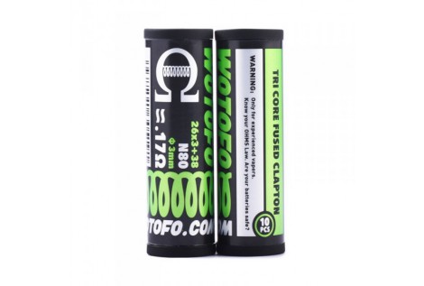 Coil Pronte Wotofo Tri Core Fused Clapton Ni80 26x3+38 0.17 Ohm Volari.it