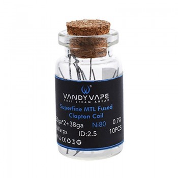 Coil Vandy Vape Superfine Fused Clapton MTL 30GAX2+38GA 0.7Ohm