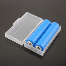 Contenitore Plastica per due batterie 18650