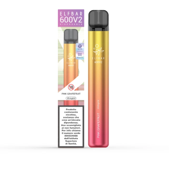 Elf Bar V600 Pink Grapefruit V2 Sigaretta Usa e Getta Volari.it