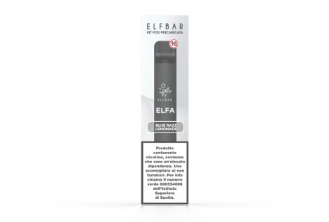 ELFA Elf Bar Ricaricabile Kit con Pod Precaricarica Blue Razz Lemonade 20mg Volari.it