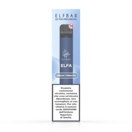 ELFA Elf Bar Ricaricabile Kit con Pod Precaricarica Cream Tobacco 20mg