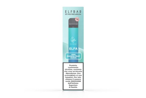ELFA Elf Bar Ricaricabile Kit con Pod Precaricarica Kiwi Passion Fruit Guava 20mg Volari.it