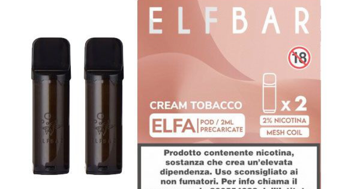 geekvape aegis solo 3 istruzioni Elfbar ELFA Cartuccia Pod Precaricata Cream Tobacco