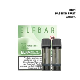 Elfbar ELFA Cartucce Pod Precaricate Kiwi Passion Fruit Guava 2 Pezzi