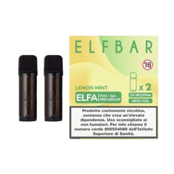 Elfbar ELFA Cartucce Pod Precaricate Lemon Mint 2 Pezzi Volari.it