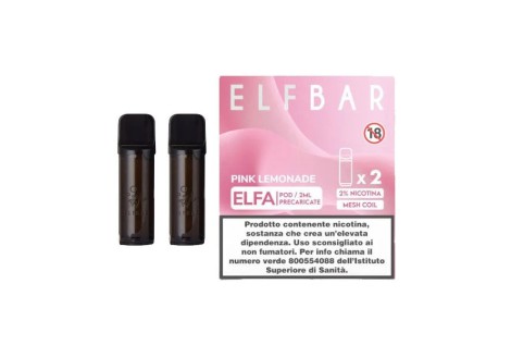 Elfbar ELFA Cartucce Pod Precaricate Pink Lemonade 2 Pezzi Volari.it