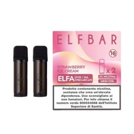 Elfbar ELFA Cartucce Pod Precaricate Strawberry Ice Cream 2 Pezzi