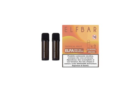 Elfbar ELFA Cartucce Pod Precaricate Tropical Fruit 2 Pezzi Volari.it