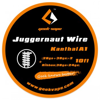 Filo Resistivo Geekvape Juggernaut Kanthal (28GA+38GA)x2 + Ribbon (38GAx24GA) 3m Volari.it