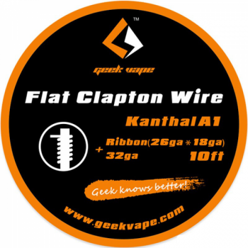 Filo Resistivo Geekvape Kanthal A1 Flat Clapton Ribbon (26GAX18GA) + 32GA