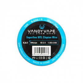 Filo Resistivo Vandy Vape SuperFine MTL Kanthal A1 Clapton 30GA+38GA