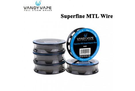 Filo Resistivo Vandy Vape SuperFine MTL Ni80 Clapton 30GA+38GA