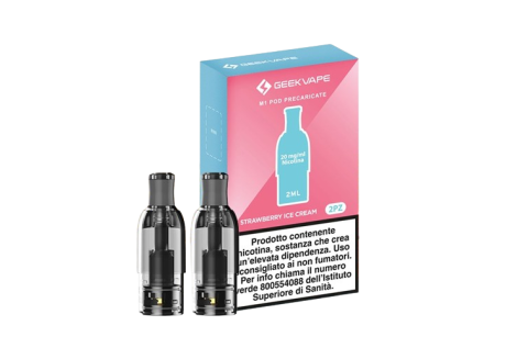 Geekvape Pod Precaricata Wenax M1 Strawberry Ice Cream 2 Pezzi