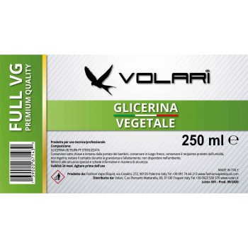 Glicerina Vegetale Volari Full VG 250 ml