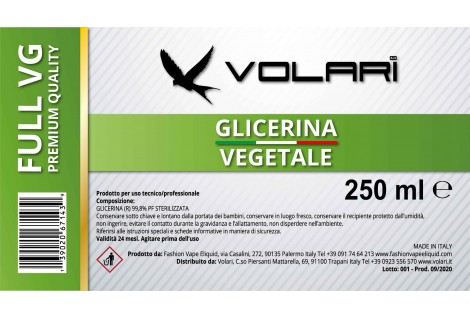 Glicerina Vegetale Volari Full VG 250 ml
