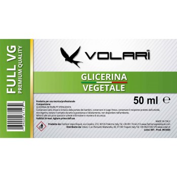 Glicerina Vegetale Volari Full VG 50 ml