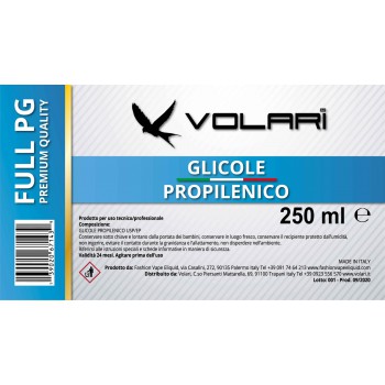 Glicole Propilenico Volari Full PG 250 ml