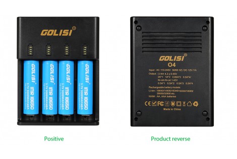Golisi O4 2A Fast Smart Charger 4 Slot Volari.it